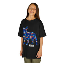 Load image into Gallery viewer, Fun Zoomies Dog Pattern Kids Tee - Colourful Animal Design for Playful Adventures