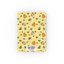 Load image into Gallery viewer, Journal Hardback- Bee Kind Yellow Notebook A5 - Blank - FROG DOG CO.