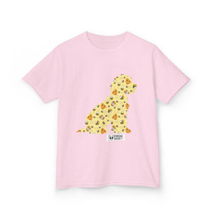 Fun Bee Kind Dog Pattern Kids Tee - Colourful Animal Design for Playful Adventures