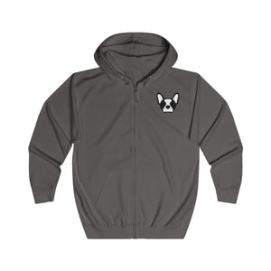 Pet Lovers Unisex Full Zip Hoodie with Paw Print Design