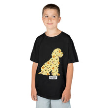Load image into Gallery viewer, Fun Bee Kind Dog Pattern Kids Tee - Colourful Animal Design for Playful Adventures