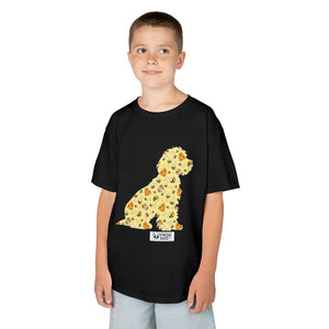 Fun Bee Kind Dog Pattern Kids Tee - Colourful Animal Design for Playful Adventures