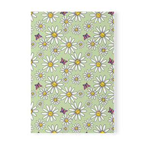 Journal Paperback Daisy Days Green Notebook A5 - Lined - FROG DOG CO.