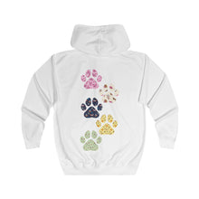 Load image into Gallery viewer, Pet Lovers Unisex Full Zip Hoodie with Paw Print Design