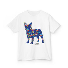Load image into Gallery viewer, Fun Zoomies Dog Pattern Kids Tee - Colourful Animal Design for Playful Adventures