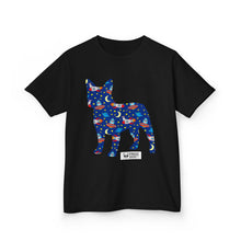 Load image into Gallery viewer, Fun Zoomies Dog Pattern Kids Tee - Colourful Animal Design for Playful Adventures
