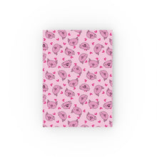 Load image into Gallery viewer, Hardback Journal - Piggy Passion Pink A5 Notebook - Blank - FROG DOG CO.
