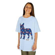 Load image into Gallery viewer, Fun Zoomies Dog Pattern Kids Tee - Colourful Animal Design for Playful Adventures