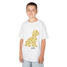 Load image into Gallery viewer, Fun Bee Kind Dog Pattern Kids Tee - Colourful Animal Design for Playful Adventures