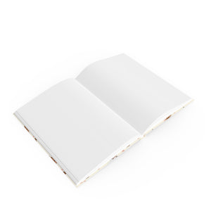 Journal Hardback  - Puppaccino Cream and Pink A5 - Blank - FROG DOG CO.