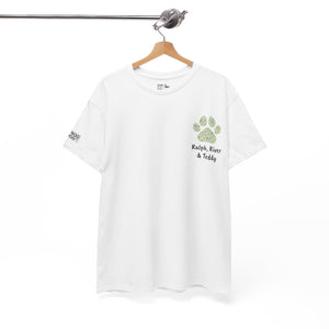 Personalised Daisy Paw print Tee - FROG DOG CO.