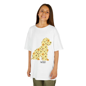 Fun Bee Kind Dog Pattern Kids Tee - Colourful Animal Design for Playful Adventures