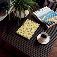 Load image into Gallery viewer, Journal Hardback- Bee Kind Yellow Notebook A5 - Blank - FROG DOG CO.