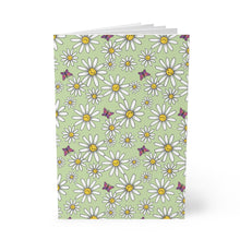Load image into Gallery viewer, Journal Paperback Daisy Days Green Notebook A5 - Lined - FROG DOG CO.