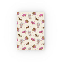 Load image into Gallery viewer, Journal Hardback  - Puppaccino Cream and Pink A5 - Blank - FROG DOG CO.