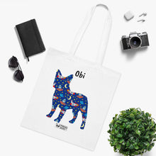 Load image into Gallery viewer, Personalised Frenchie/ French Bulldog Zoomies Print Cotton Tote Bag - FROG DOG CO.