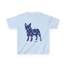 Load image into Gallery viewer, Fun Zoomies Dog Pattern Kids Tee - Colourful Animal Design for Playful Adventures