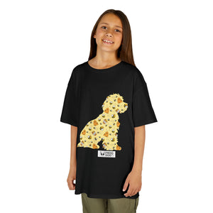 Fun Bee Kind Dog Pattern Kids Tee - Colourful Animal Design for Playful Adventures