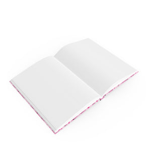 Hardback Journal - Piggy Passion Pink A5 Notebook - Blank - FROG DOG CO.