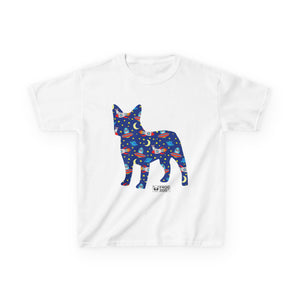 Fun Zoomies Dog Pattern Kids Tee - Colourful Animal Design for Playful Adventures