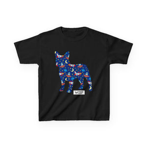 Fun Zoomies Dog Pattern Kids Tee - Colourful Animal Design for Playful Adventures