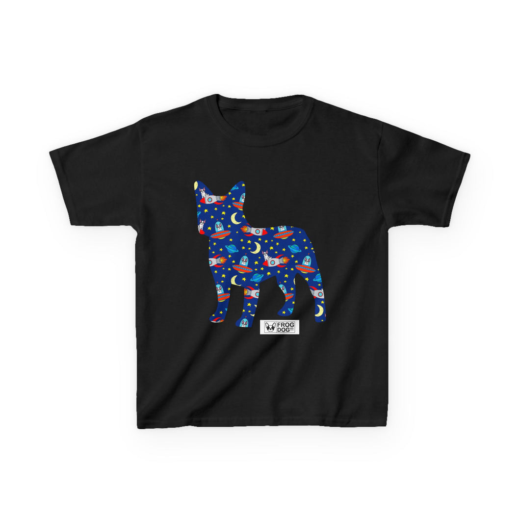 Fun Zoomies Dog Pattern Kids Tee - Colourful Animal Design for Playful Adventures
