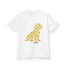 Load image into Gallery viewer, Fun Bee Kind Dog Pattern Kids Tee - Colourful Animal Design for Playful Adventures