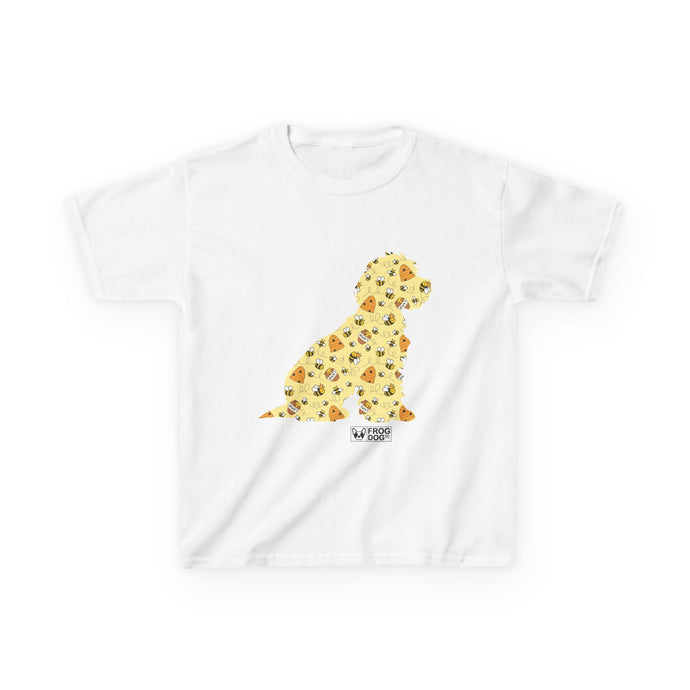 Fun Bee Kind Dog Pattern Kids Tee - Colourful Animal Design for Playful Adventures - FROG DOG CO.