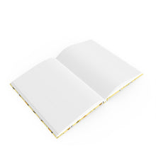 Load image into Gallery viewer, Journal Hardback- Bee Kind Yellow Notebook A5 - Blank - FROG DOG CO.