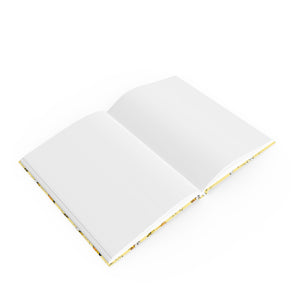 Journal Hardback- Bee Kind Yellow Notebook A5 - Blank - FROG DOG CO.