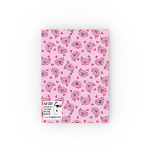 Load image into Gallery viewer, Hardback Journal - Piggy Passion Pink A5 Notebook - Blank - FROG DOG CO.