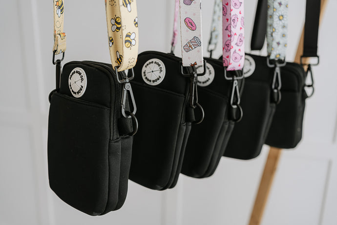 Crossbody Dog Walking Bag - All Black - FROG DOG CO.