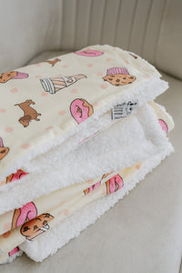 Fleece Blanket - Puppaccino - FROG DOG CO.